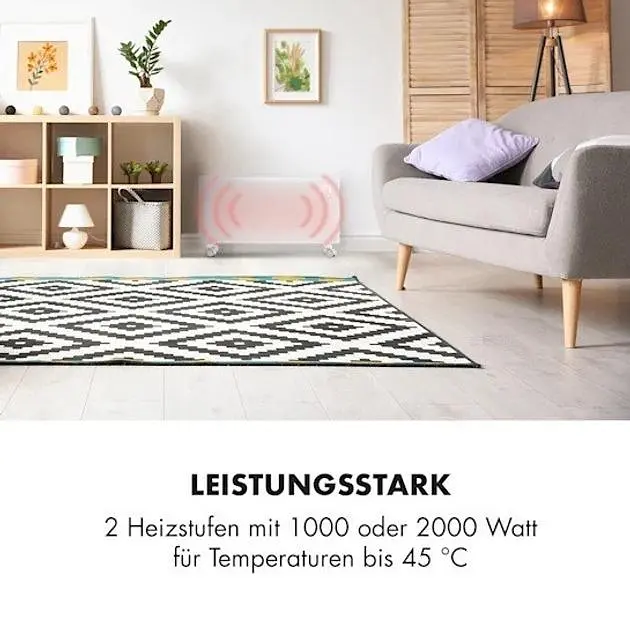 Конвекторный обогреватель Klarstein Bornholm Smart WiFi 2000 Вт (10034390) - фото 2