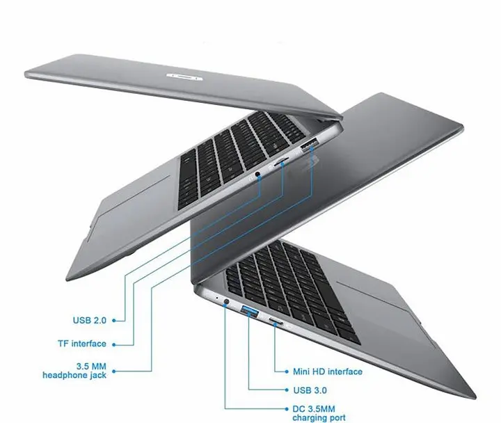 Ноутбук Jumper Tech Laptop EZbook S5 Intel N4000 12GB RAM 256Gb SSD Silver (Global Version) - фото 3
