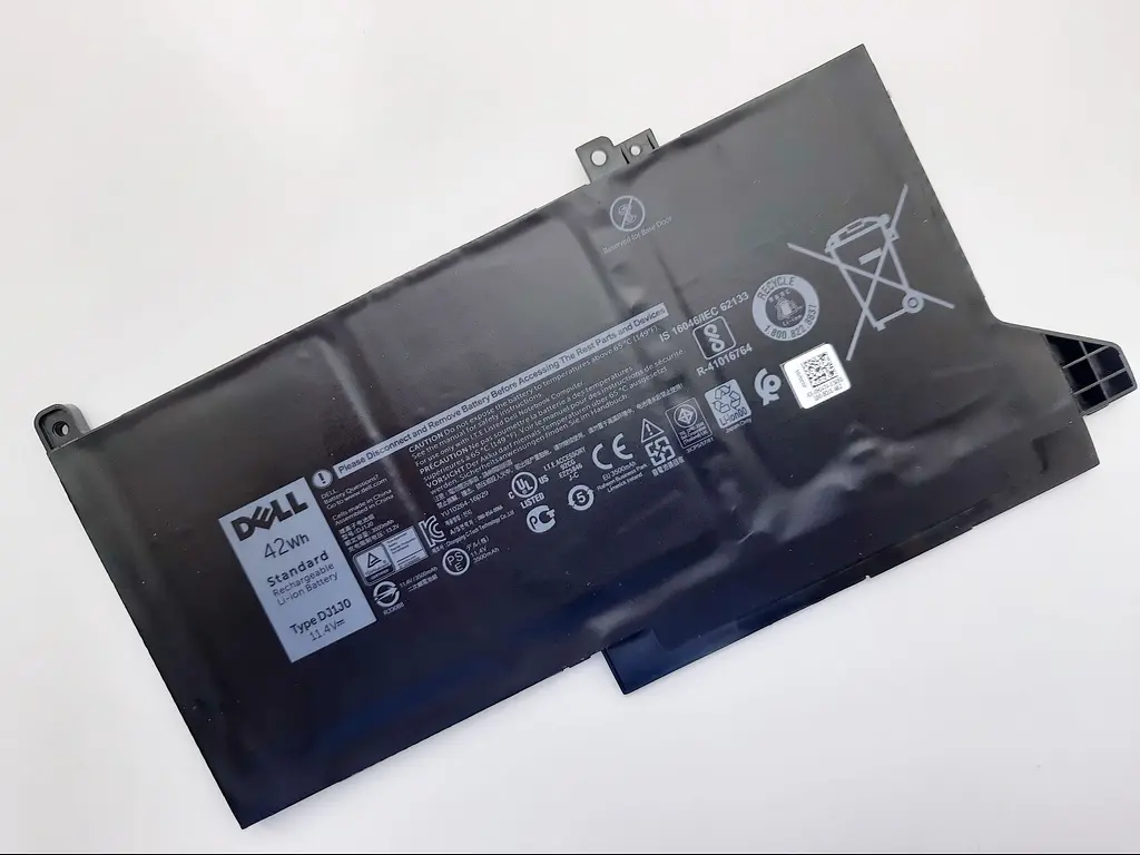 Акумулятор для ноутбука Dell Latitude 7280 DJ1J0, 42Wh (3500 mAh), 3cell, 11.4V, Li-ion, чорний - фото 2