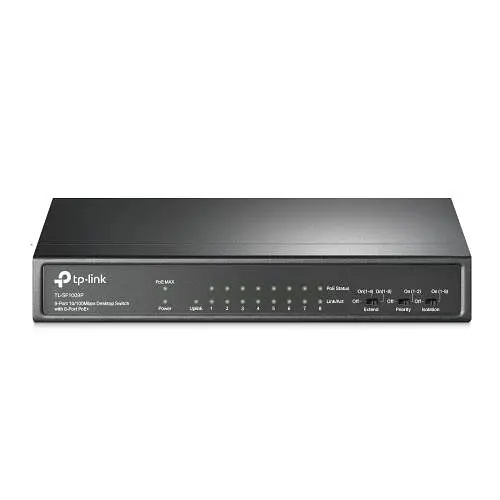 Комутатор TL-SF1009P, Black, 9-портовий, 10/100 Мбит/с TP-Link teh0028243 - фото 2