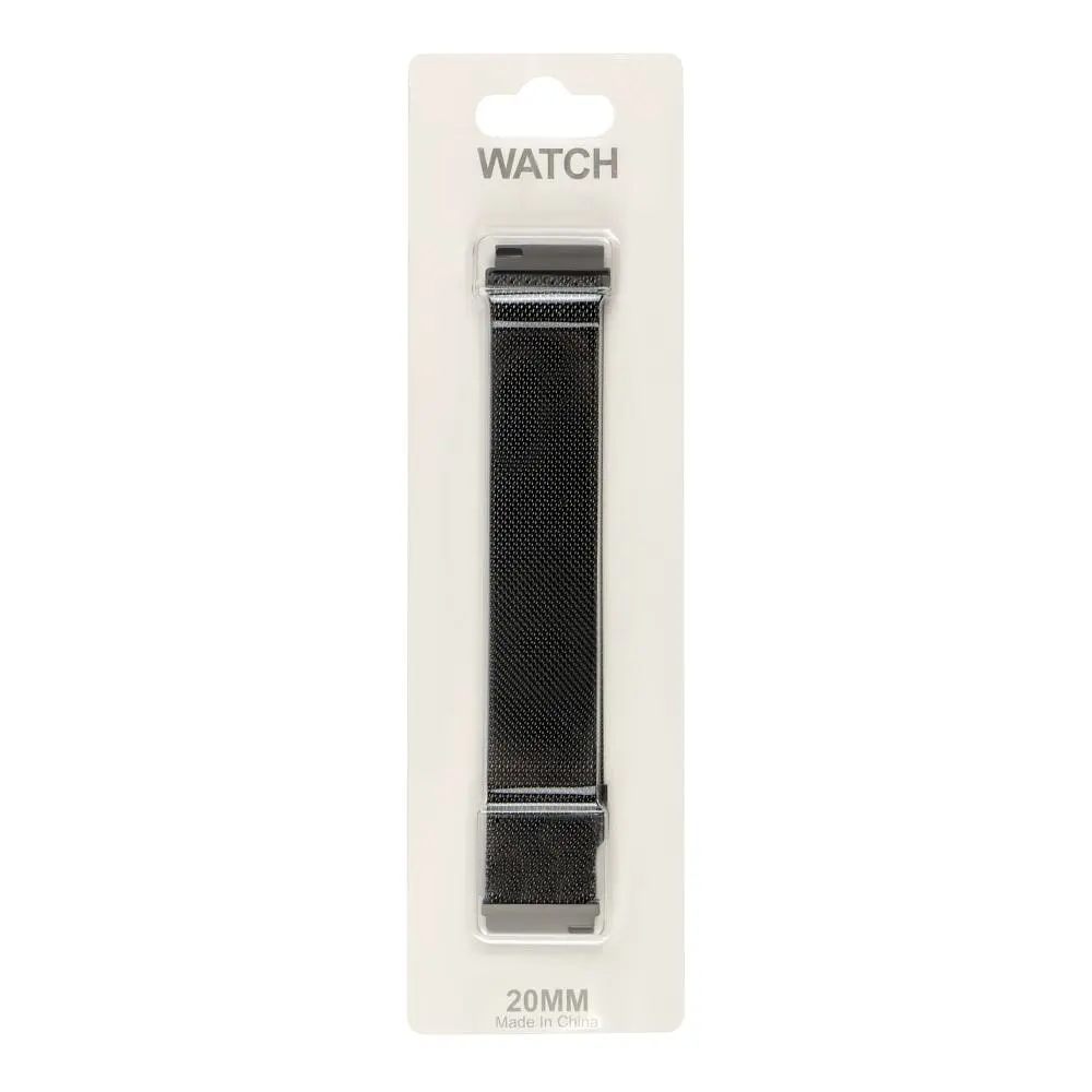 Ремінець Universal Milanese loop 20 mm Samsung/Amazfit/Huawei Black (32371_3342033) - фото 2
