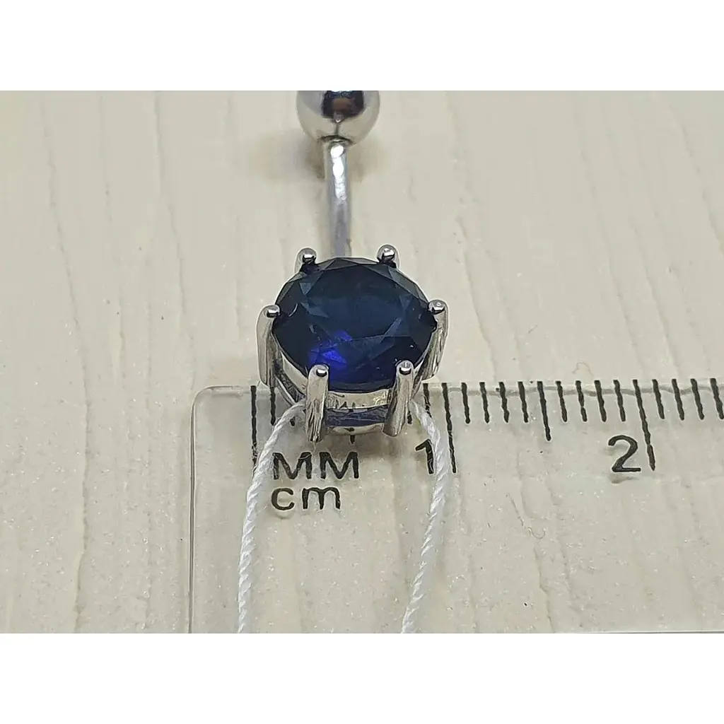 Серебряная серьга для пирсинга пупка Silvex 925. ПР2ФС/027 - фото 5