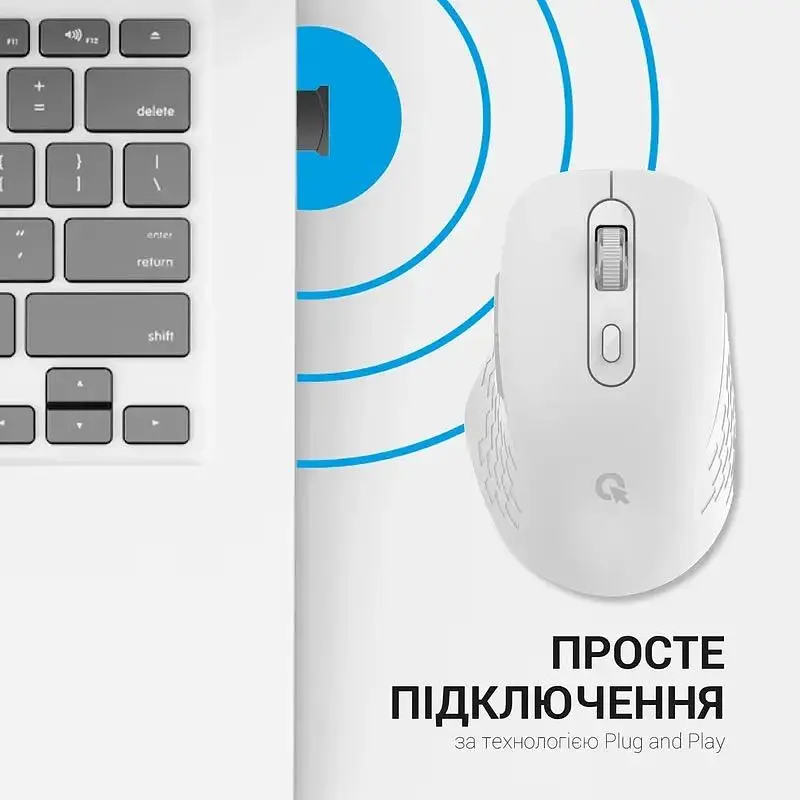 Миша OfficePro Wireless біла (M230W) - фото 10