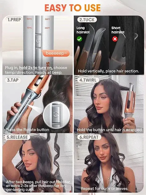 Автоматична плойка для волосся Hair Curler-Bella для локонів і кучерів - фото 6