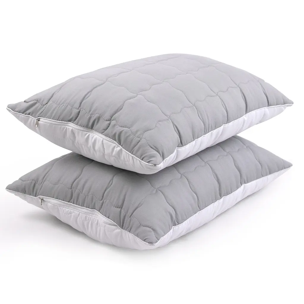 Подушка Руно 50х70 силіконова на блискавці Grey White (310.52_Grey White) - фото 3