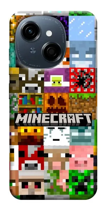 Чохол Demsky Minecraft collage для TECNO Spark Go 1