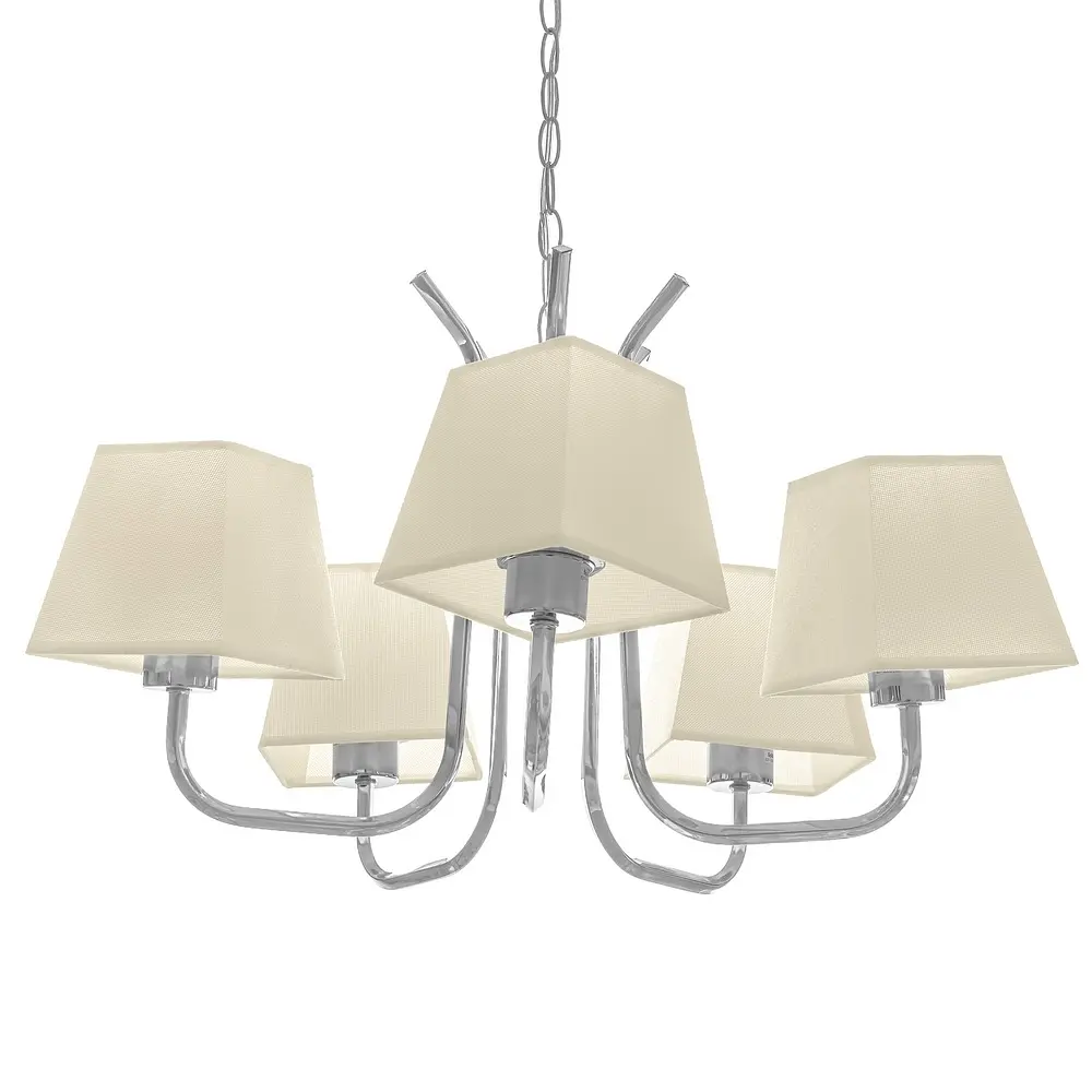 Люстра подвесная Brille с абажуром E27 60W CH (BKL-653S/5) - фото 3