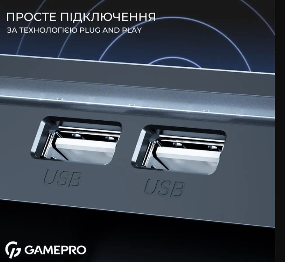 Охолоджувальна підставка для ноутбука до 17,3 дюймів GamePro GPCP-1040 RGB 2xUSB 8xfans - фото 14