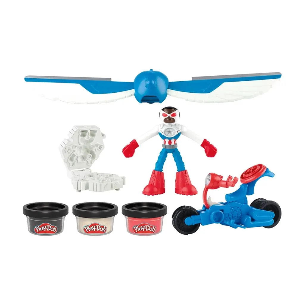 Набір для творчості Hasbro Play-Doh Marvel Капітан Америка з мотоциклом (G0555) - фото 2