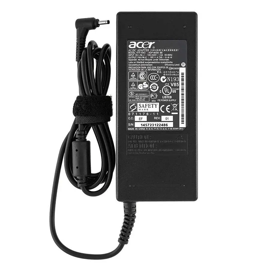 Блок живлення для ноутбука Acer 19V 4.74A 90W 3.0*1.0мм чорний RECTANGULAR - фото 2