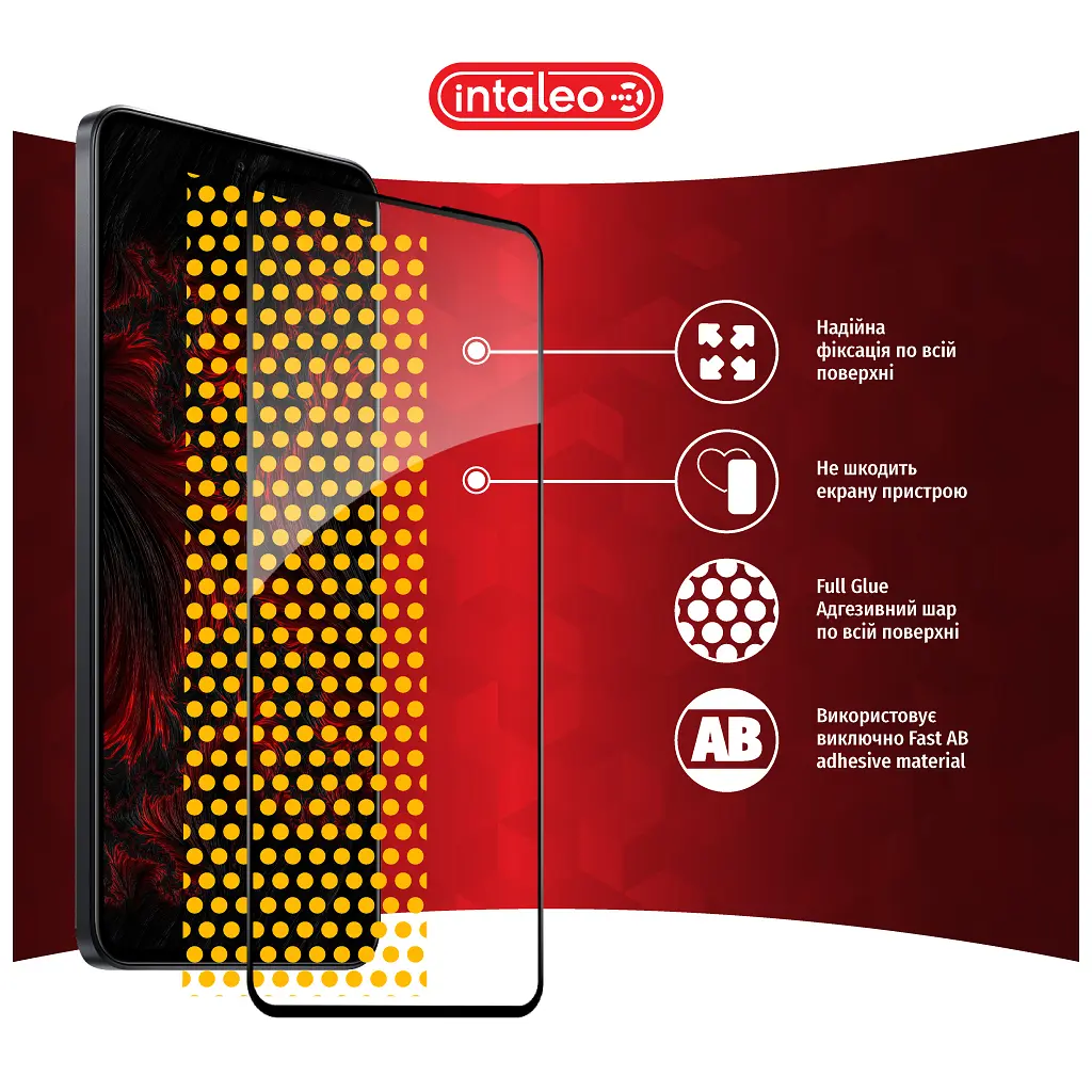Скло захисне Intaleo Full Glue Xiaomi 13T Pro Black (1283126582622) - фото 7