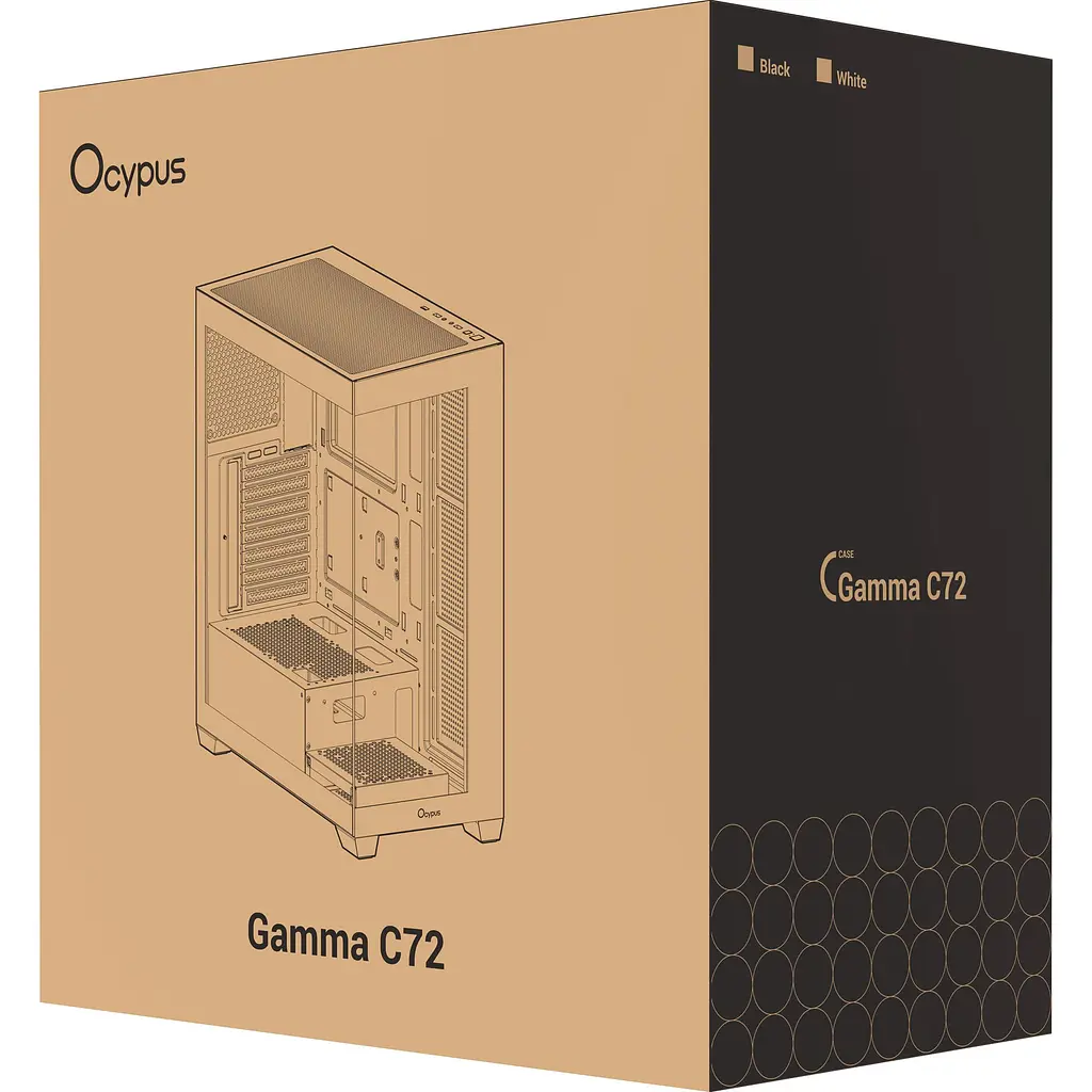 Корпус Ocypus Gamma C72 Black (GAMMA-C72-BKD000XX-GL) [165764] - фото 9