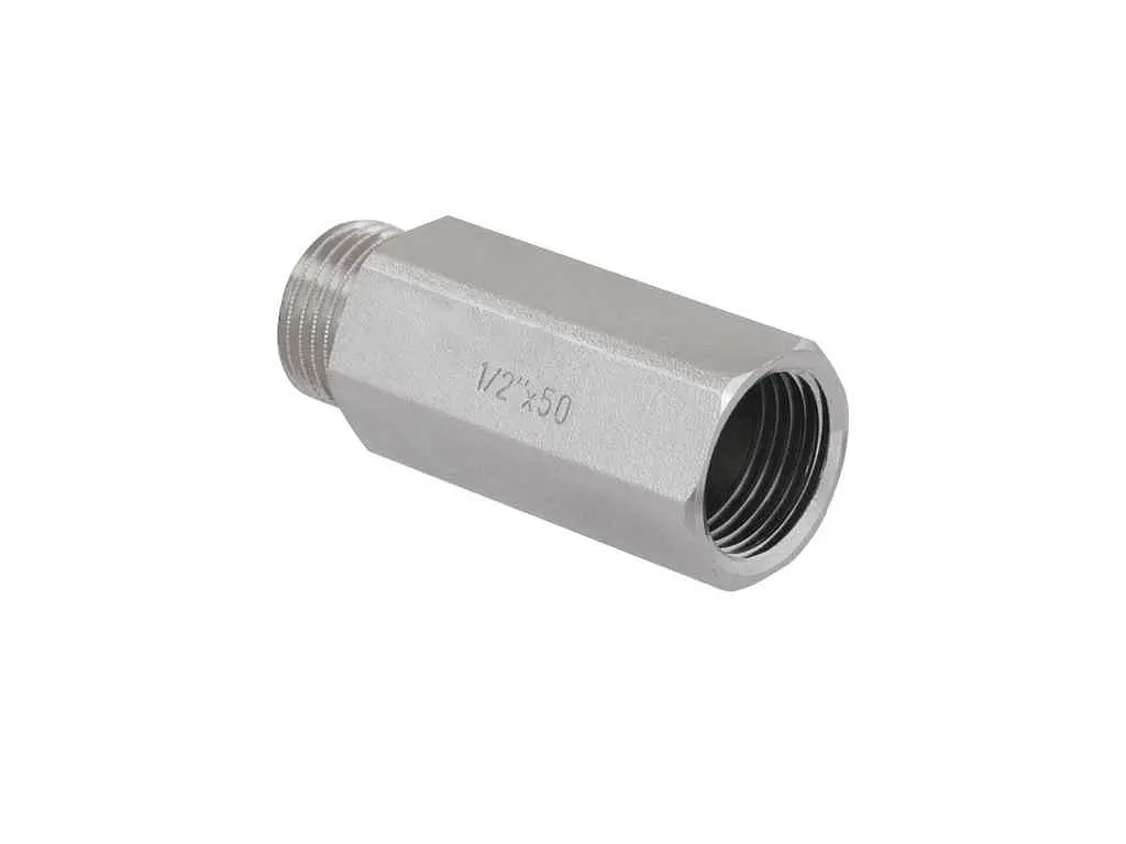 Подовжувач RAFTEC 1/2" 50 мм, ЗВ, DN 15, зовні під ключ, нікель, UDL0150 - фото 4