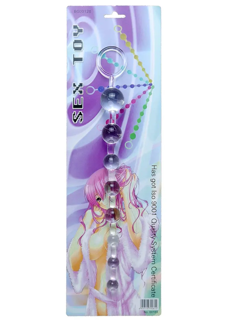 Анальная цепочка Jelly Anal 10 Beads Clear 29 см (прозрачный) - фото 3