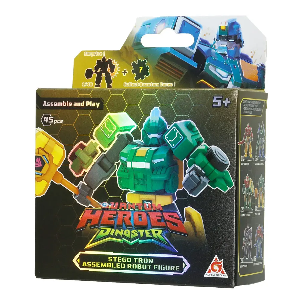 Детский робот-конструктор Стего Трон Dinoster EU580881A-4 45 деталей - фото 3
