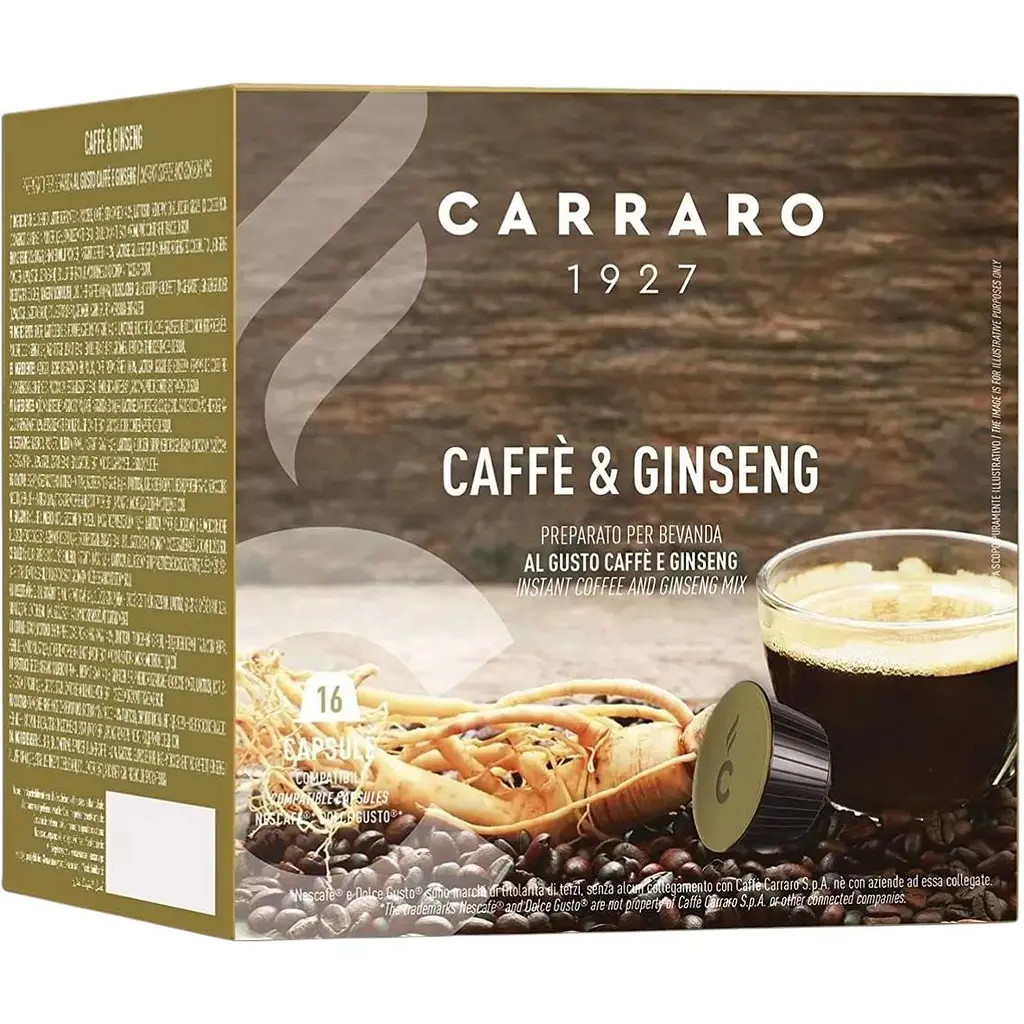 Кава в капсулах Dolce Gusto Carraro Coffe and Ginseng 16 шт
