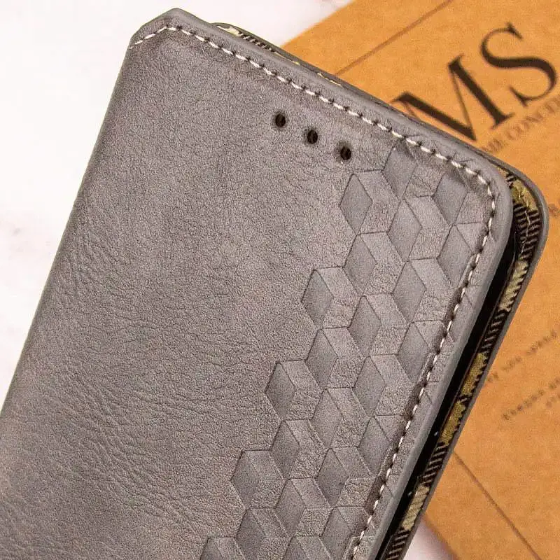 Чохол-книжка GETMAN Cubic Cover Case для Redmi 13C / Poco C65 Grey [100962] - фото 4