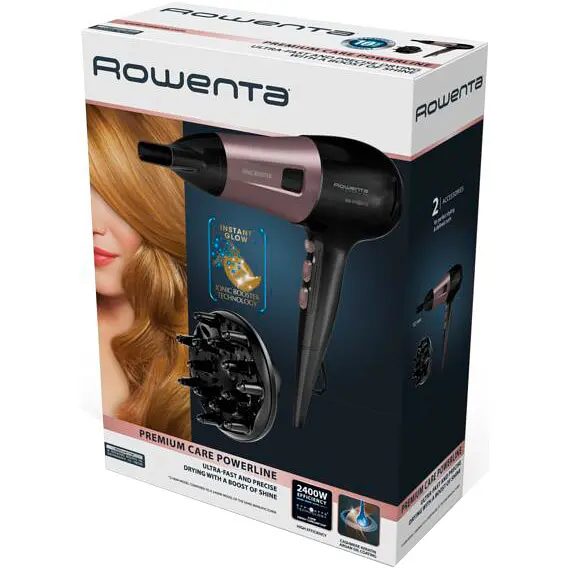 Фен Rowenta Powerline CV5940F0 чорно-рожевий - фото 3