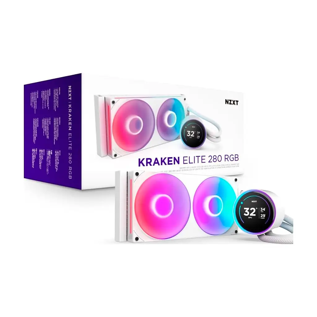 Система рідинного охолодження NZXT Kraken Elite RGB 280mm AIO (RL-KR28E-W2) - фото 8
