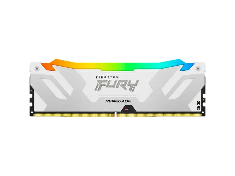 Пам'ять для настільних комп'ютерів Kingston FURY 16 GB DDR5 8000 MHz Renegade RGB White/Silver (KF580C38RWA-16) - фото 3