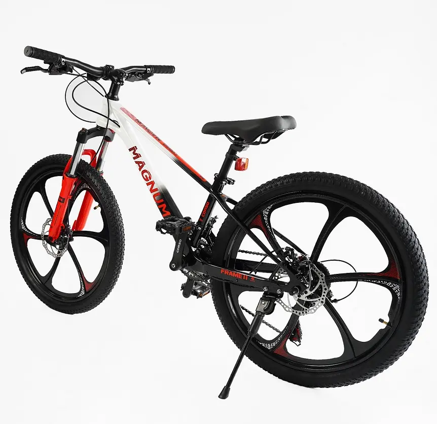 Велоcипед Спортивный 24" MN-24255 Corso «MAGNUM», рама магниевая 11’’, оборудование Shimano 21 скорость, собран на 75% (6800077242556) - фото 3
