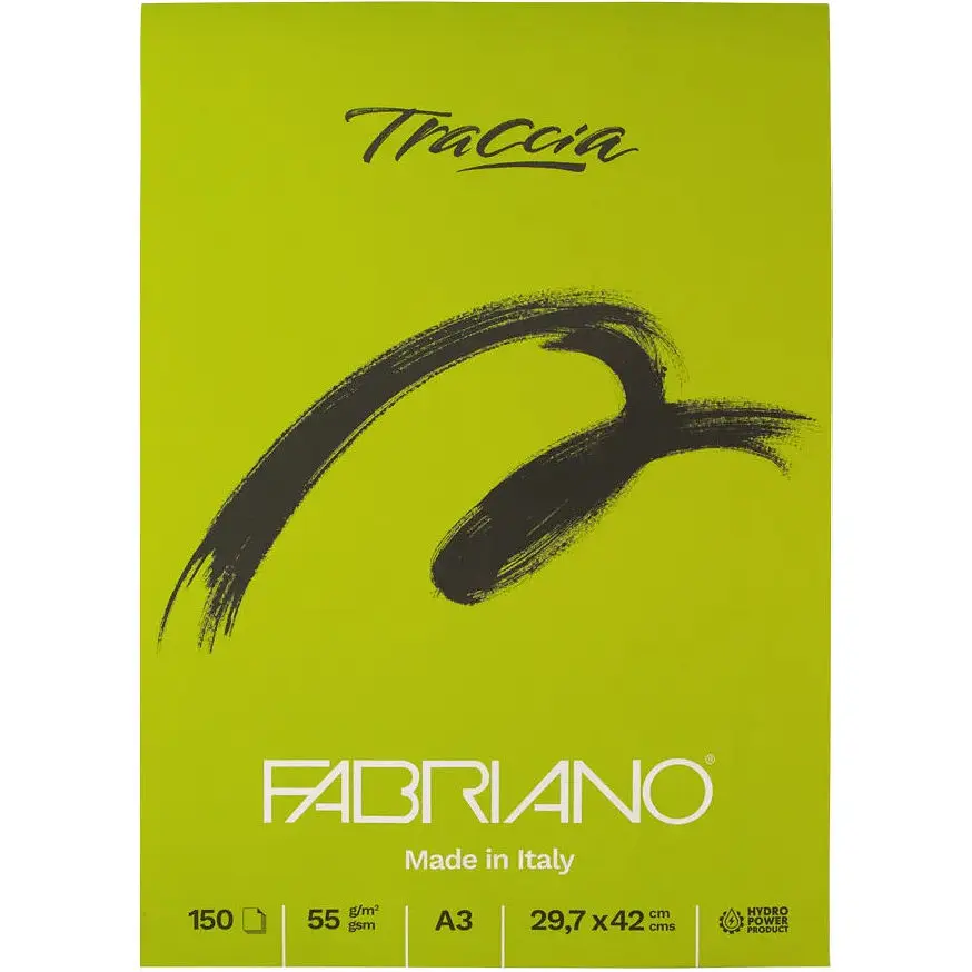 Блок бумаги для графики и каллиграфии Fabriano Traccia А3 5 5г/м2 150 листов - фото 5