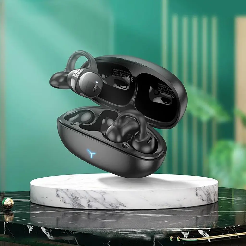 Наушники Hoco EW57 Auspicious clip-on true wireless BT headset |BT5.3, 70/450mAh, 11h| white - фото 3