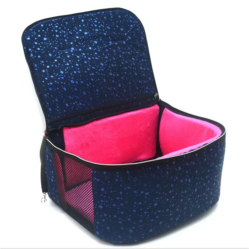 Сумка переноска тоннель для кошек и малых собак Zoo-hunt Марсель синяя №0 20х35х28 см - фото 3