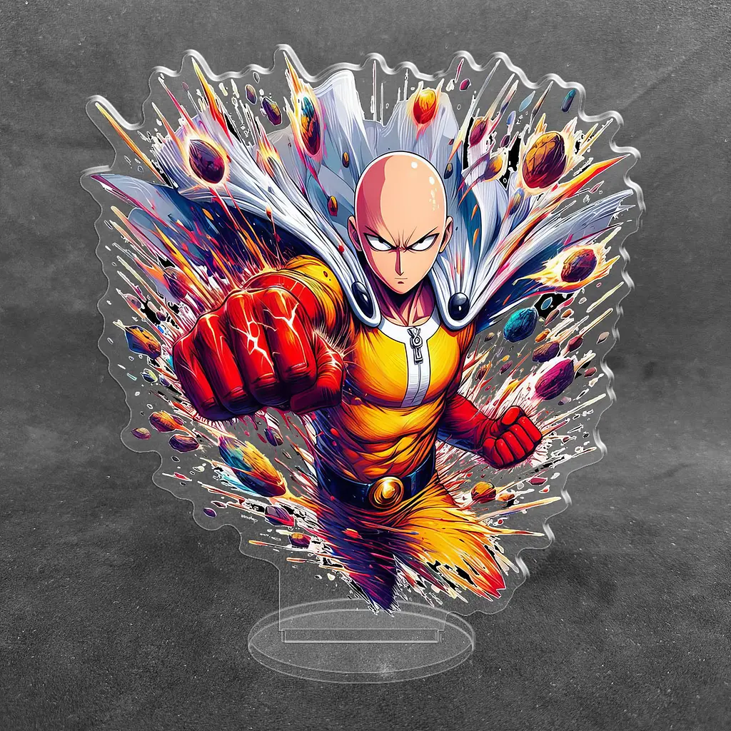 Акрилова колекційна фігурка Чібі Chibi Аніме: Ванпанчмен One-Punch Man 15 см
