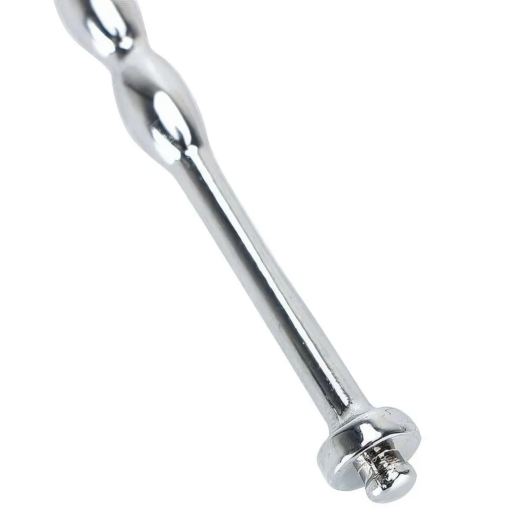Уретральный стимулятор металлический Straight Rod 120x6 мм Серебристый - фото 4