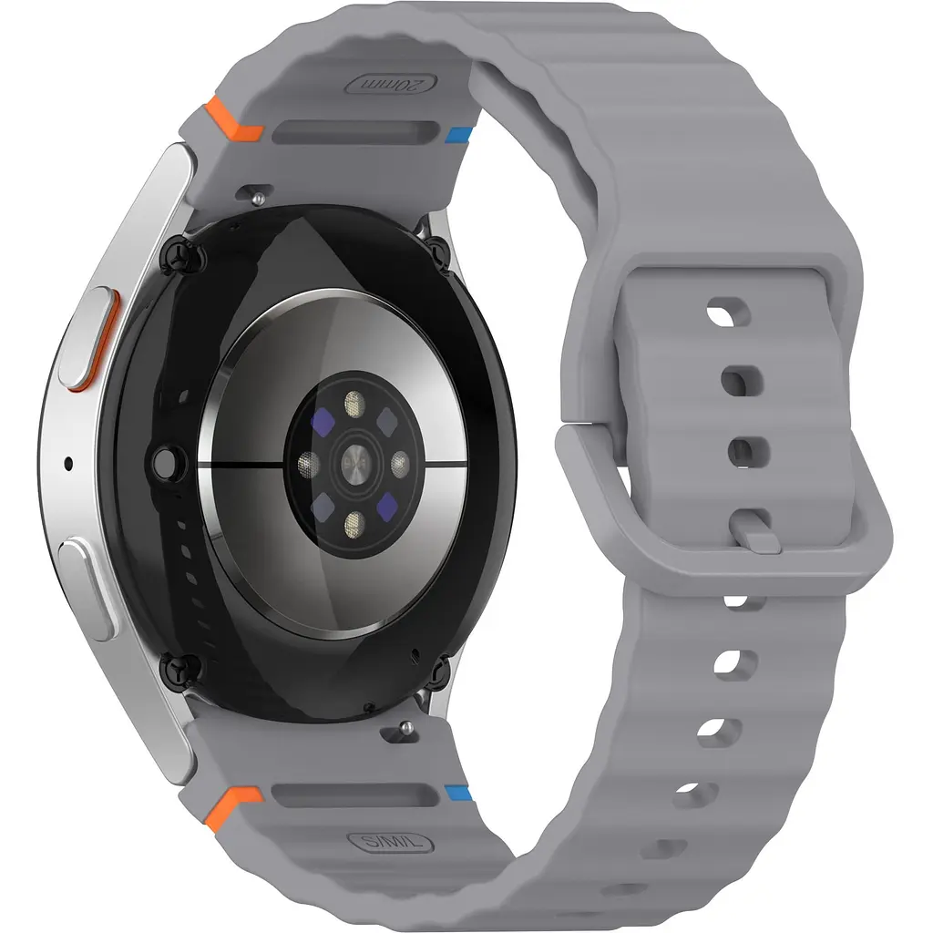 Ремешок для Samsung Galaxy Watch FE - серый силикон Watchbands Seven Pro (W49-4WB35826303) - фото 1