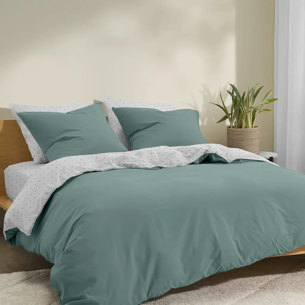 Підковдра полуторна 160х220 ASH GREY DOTS CS1 COSAS (4822052378687) - фото 4