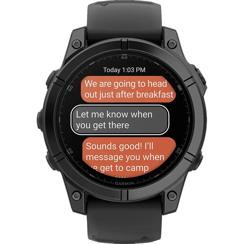 Смарт-годинник Garmin Fenix E 47mm AMOLED Slate Gray Steel with Black Silicone Band (010-03025-03/01) [116556] - фото 5