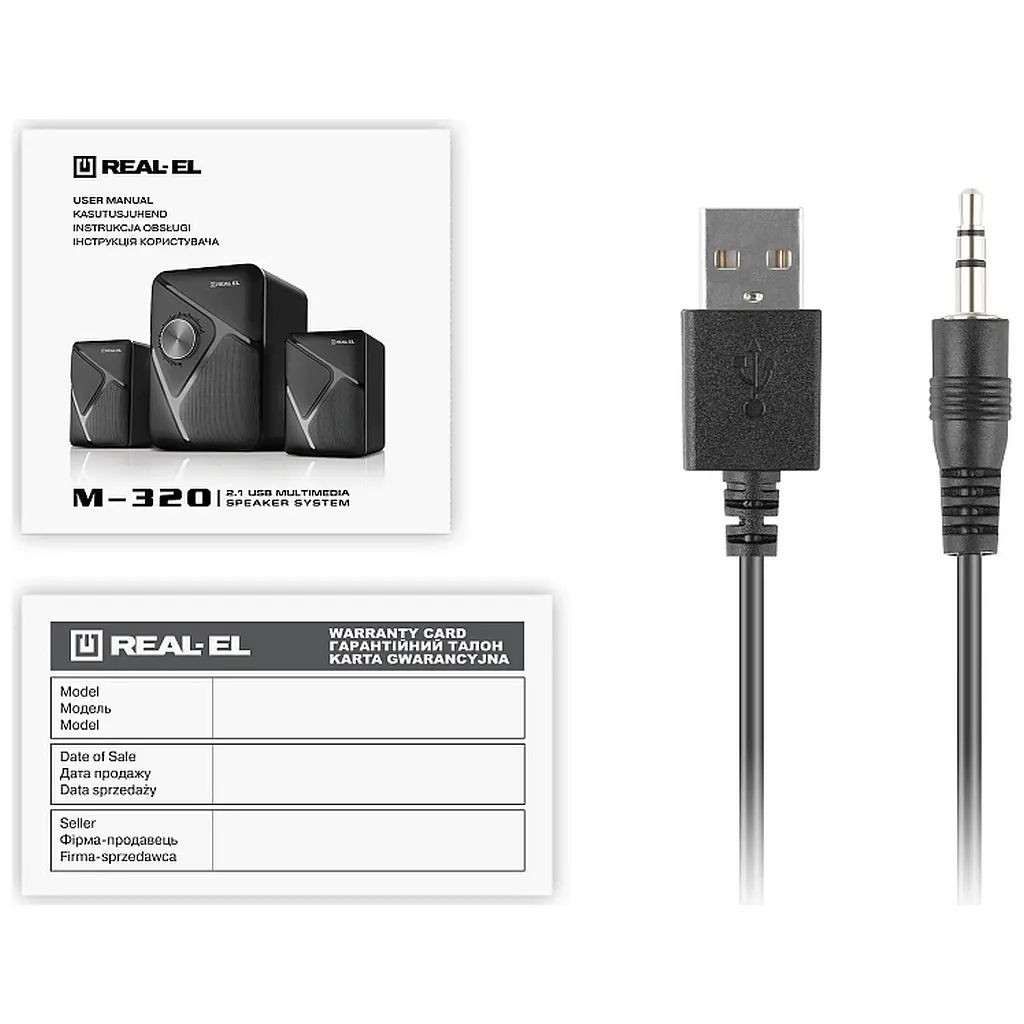 Акустична система REAL-EL M-320 Black (EL121300014) - фото 8