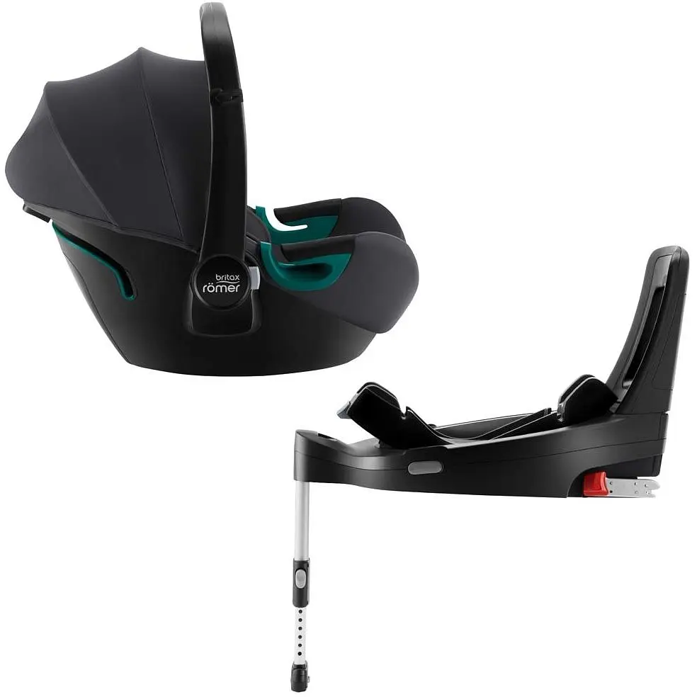 Автокрісло Britax Romer Baby-Safe 3 i-Size Midnight Grey, з платформою Flex Base, сіре (2000035083) - фото 3