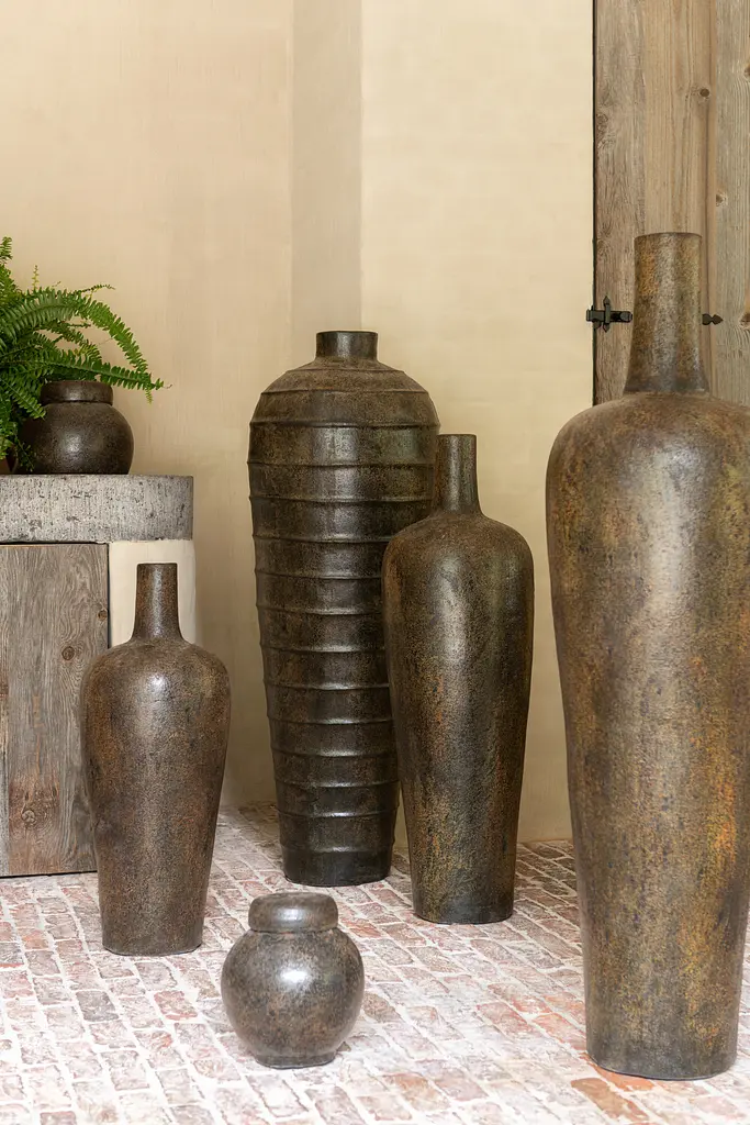 Ваза J-line напольная большая коричневая 100 см (42353) - фото 2