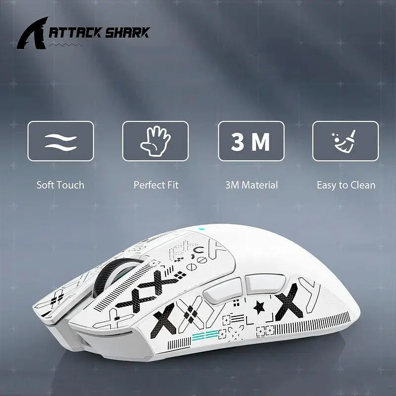 Бездротова мишка ATTACK SHARK X11 White (PAW3311, 22K DPI, 65 годин на одному заряді) - фото 2