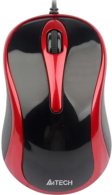Миша A4Tech N-350-2 Red/Black - фото 2