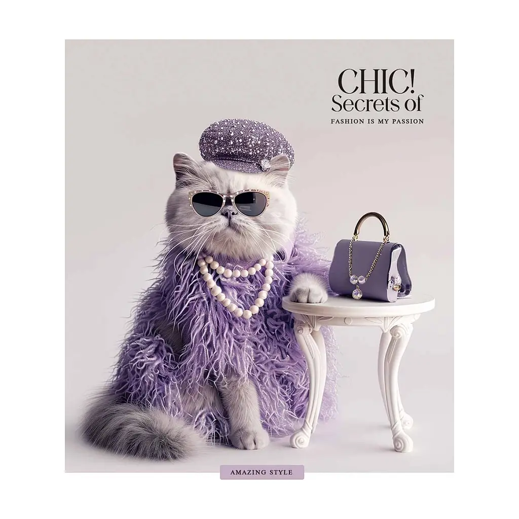 Зошит Школярик Fashion chiс 60 аркушів клітинка (060-3458K), в асортименті - фото 5