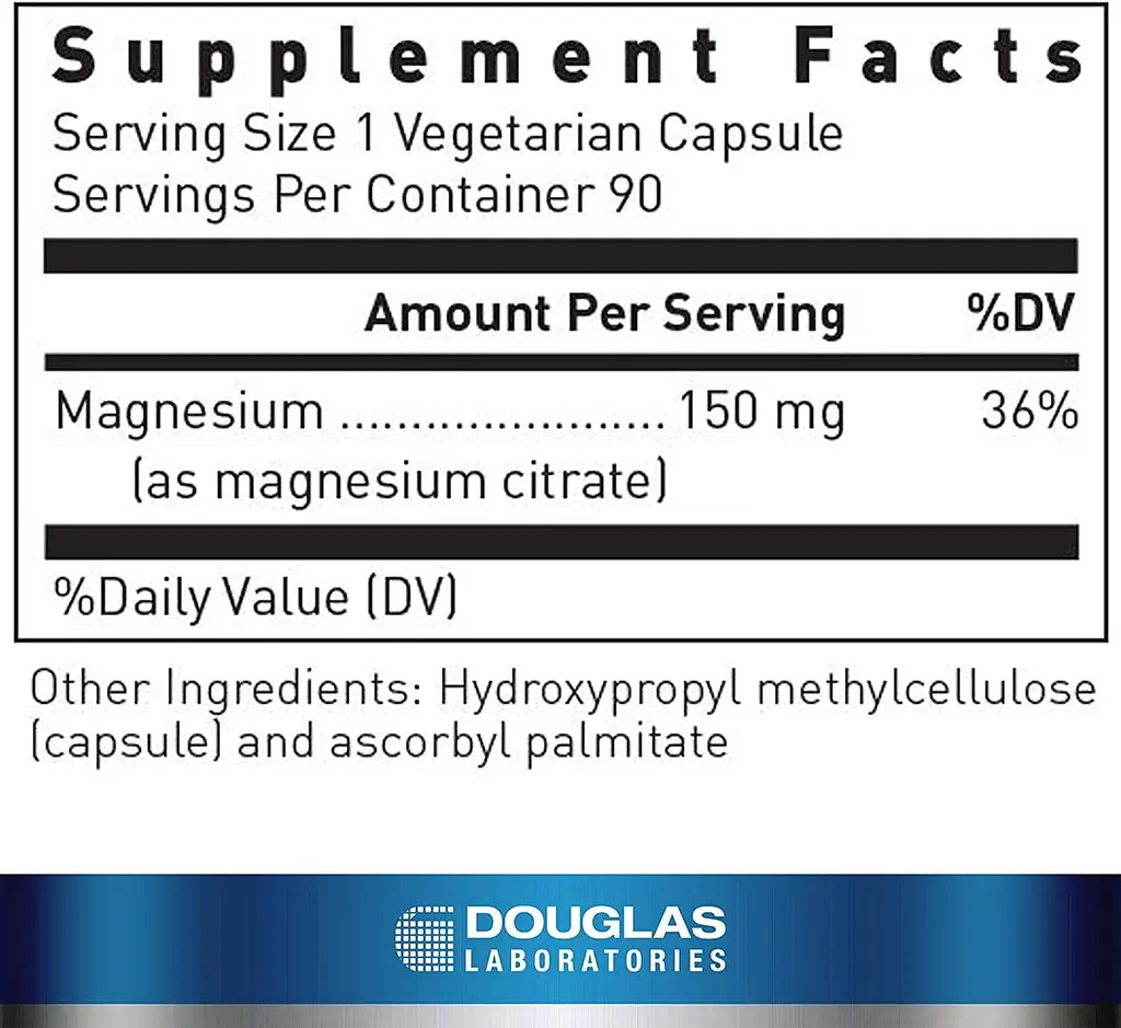 Магній цитрат Douglas Laboratories Magnesium Citrate 90 капс - фото 2