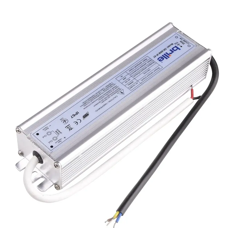 Блок питания Brille влагозащищенный LED DR-60W IP-67 AC 170-250V DC 12V - фото 2