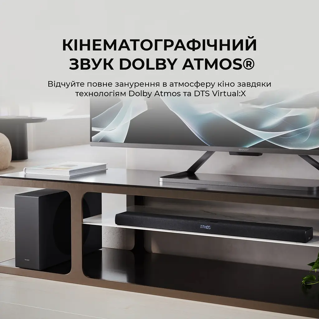 Саундбар Sharp HT-SBW320 Black - фото 2