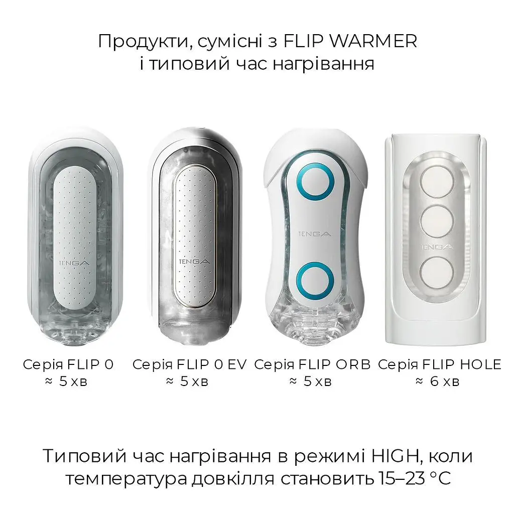 Набір мастурбатора із нагрівачем Tenga Flip Zero Red + Flip Warmer - фото 6