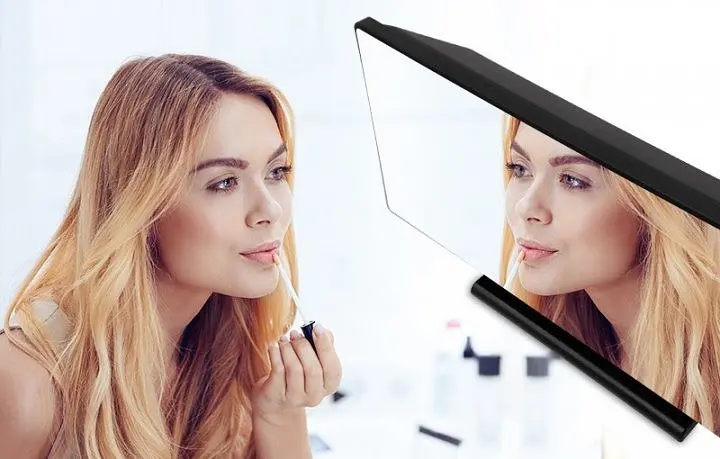 Часы настольные электронные LED Mirror Clock DS-3658L зеркальные часы с термометром и будильником (ST) - фото 9