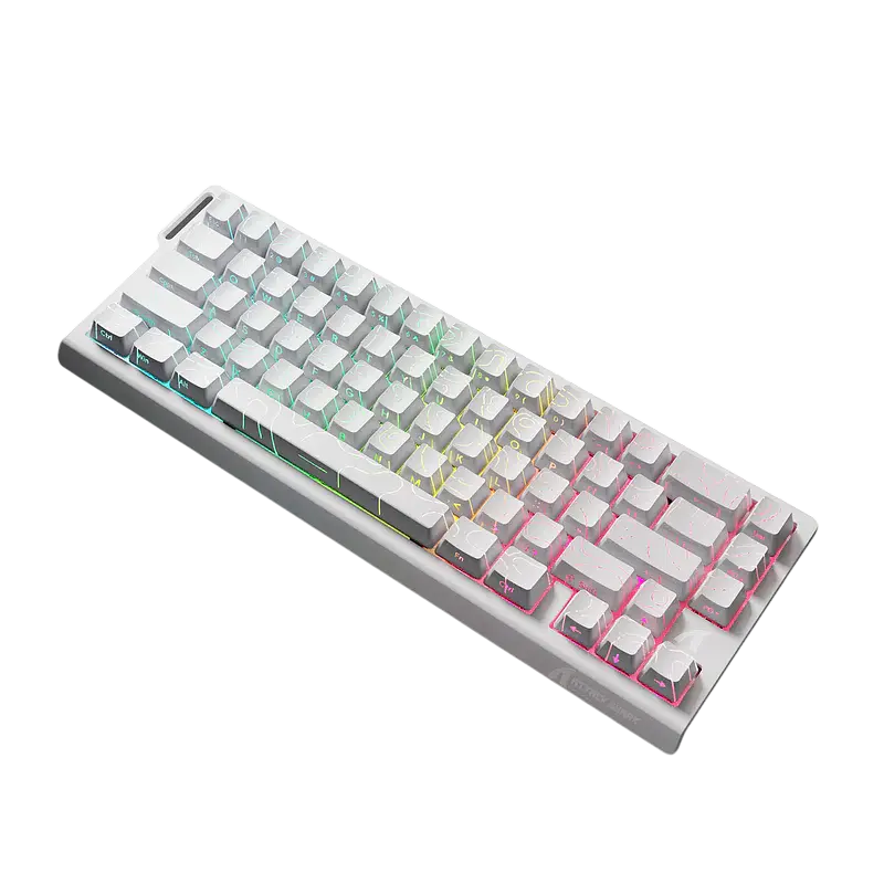 Клавіатура Attack Shark X65 HE Contours Side Printed RGB White (AS-X65-HEMS-CSP-WH) - фото 3