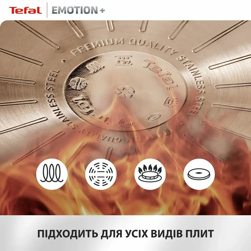 Сковорода Tefal для млинців Emotion+ 25см чорний (E3383855) - фото 9