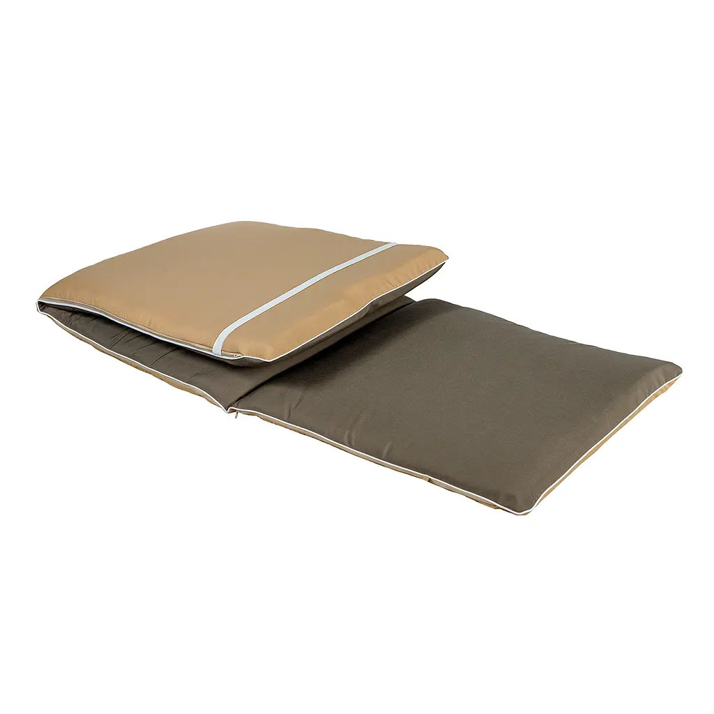 Матрац для шезлонга Ost-Fran Trio тексілк сіро-бежевий 2739, 189x58x5 см - фото 2