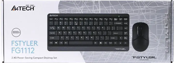Клавіатура і миша A4Tech Fstyler FG1112 Black [71308] - фото 4