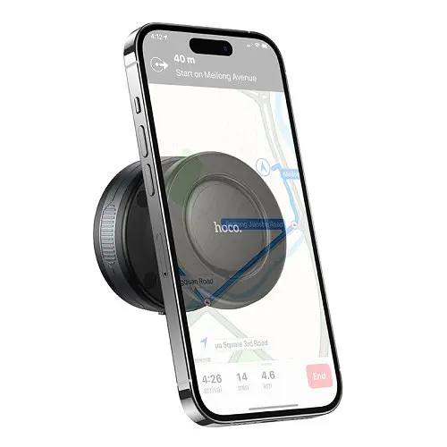 Автотримач Hoco H87 Dragon electric suction cup magnetic holderuniversal чорний сірий - фото 4