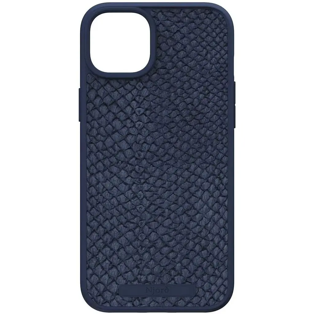 Чехол-накладка Njord Salmon Leather MagSafe Case Blue для iPhone 15 Plus (NA52SL01) - фото 4